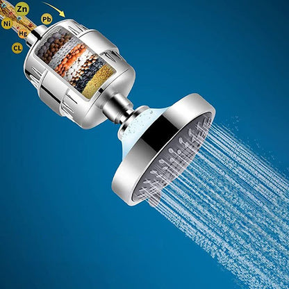 Rynx | Modern Fixed Shower Head with Catalyst 4-Inch Silver Wall Mount Shower Head