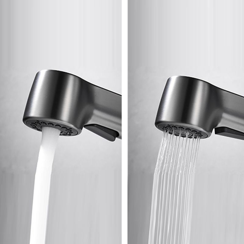 Rynx | 1-handle brushed nickel widespread faucet Single-hole bathroom vessel faucet with brass