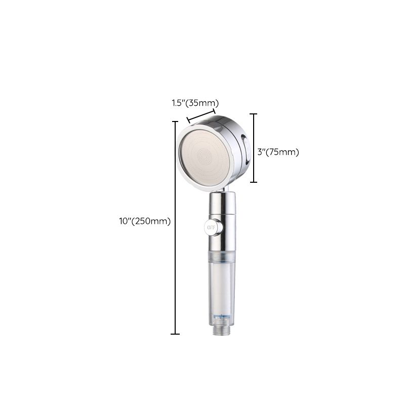 Rynx | Modern Handheld Showerhead 3 Spray Round Metal Shower Heads