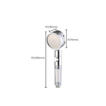 Rynx | Modern Handheld Showerhead 3 Spray Round Metal Shower Heads