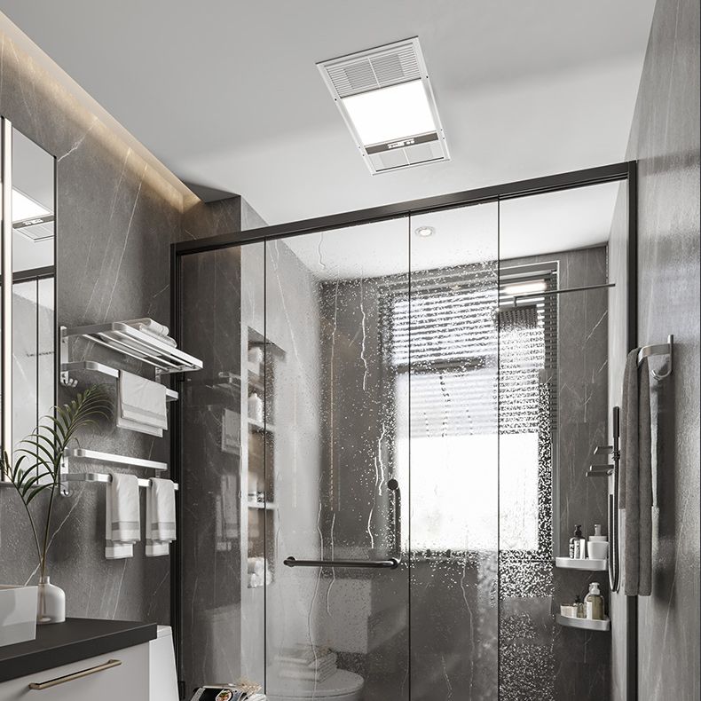 Rynx | 7-piece Bathroom Accessory Set Modern Aluminum Bathroom Set in Silver