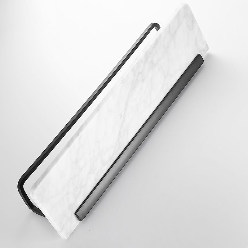 Rynx | Metal and Marble Bathroom Hardware Set as a Single Piece or as a Set in Black