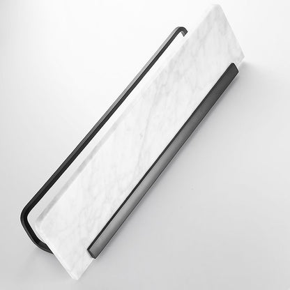 Rynx | Metal and Marble Bathroom Hardware Set as a Single Piece or as a Set in Black