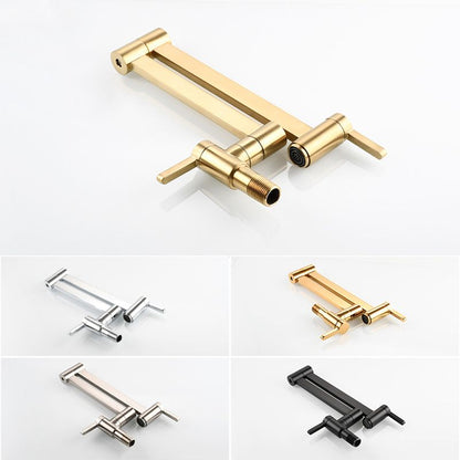 Rynx | Beautiful Wall-Mounted Brass Fixtures Stain-Resistant Wall-Mounted Bathroom Faucet