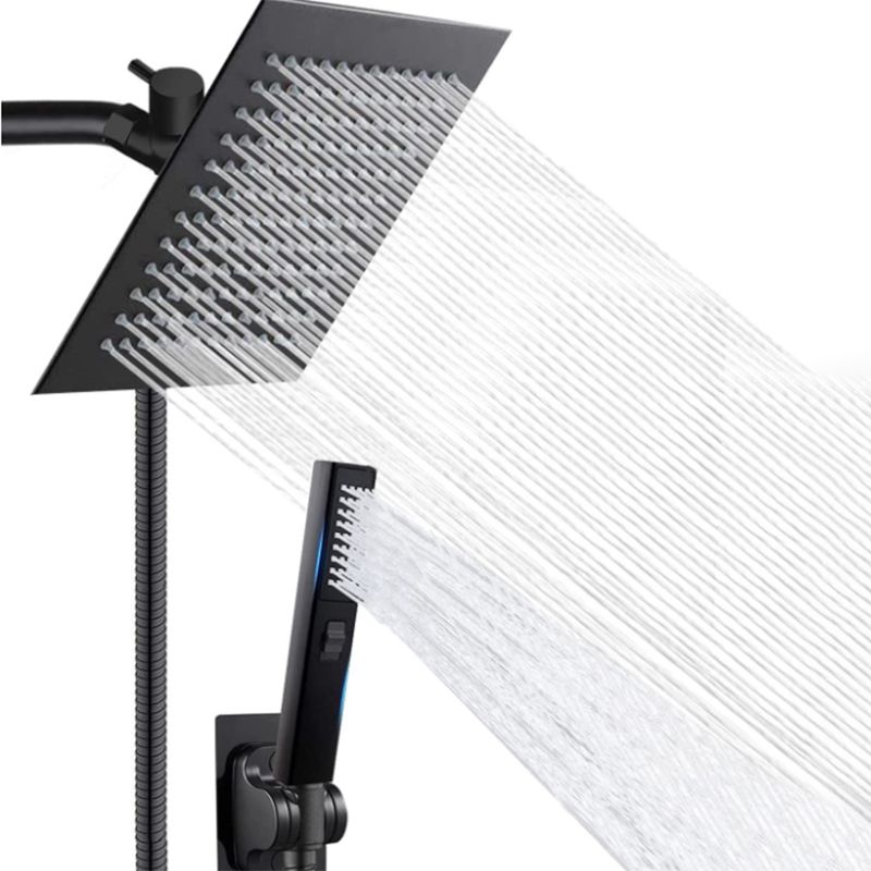 Rynx | Traditional Square Dual Shower Heads Metal Wall Mounted Dual Shower Heads