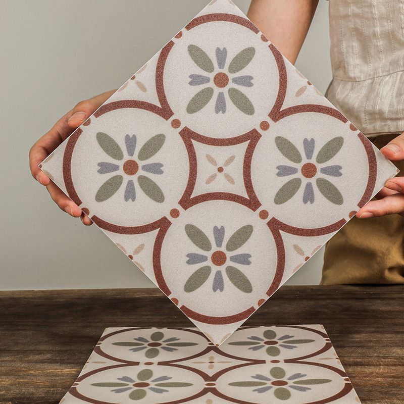 Rynx | Waterproof Peel & Stick Tile Square Pattern Print Single Tile
