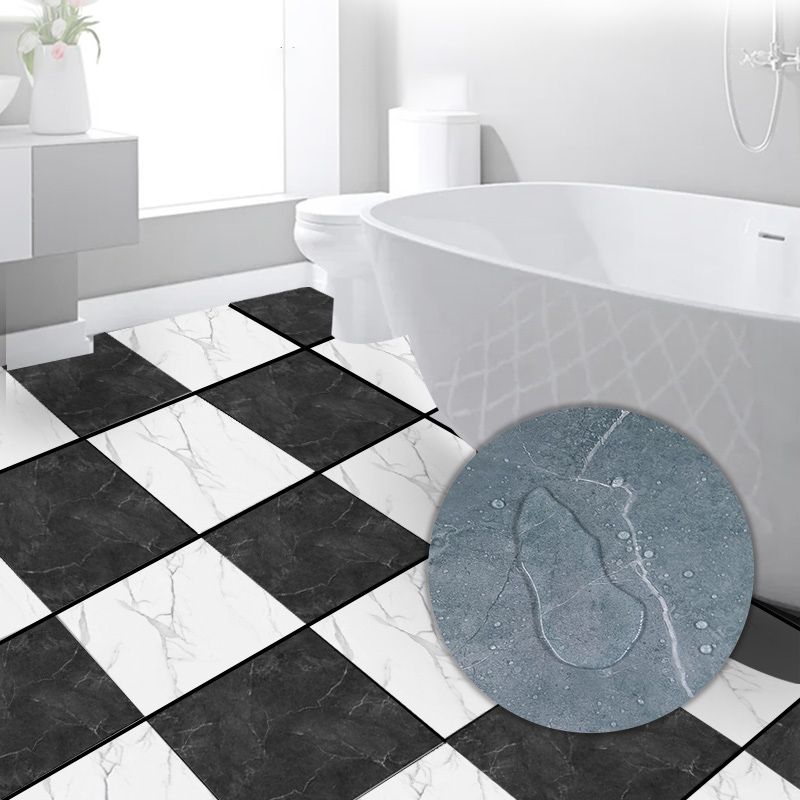 Rynx | Modern PVC Peel and Stick Tile Floor Marble Look Mold Resistant Vinyl Tiles