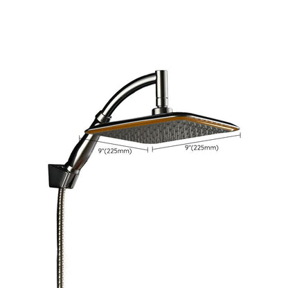 Rynx | Modern Square Showerhead Combo Chrome Rainfall Showerhead