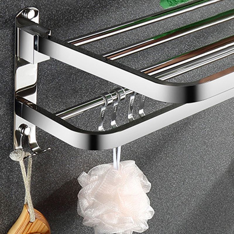 Rynx | Classic Polished Chrome Bathroom Accessory Set Towel Holder/Paper Holder/Robe Hooks Included