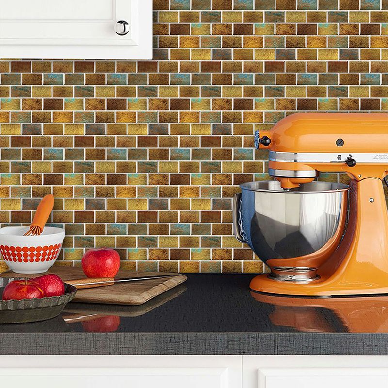 Rynx | Peel and Stick Tiles Subway Rectangle Waterproof PVC Tile-Peel & Stick for the Kitchen 10-Pack