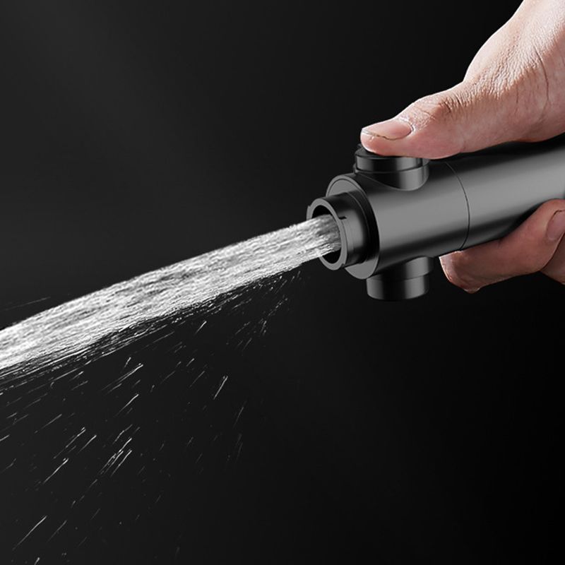 Rynx | Bathroom Shower Head 5-Stream Round Hand Shower Holder Wall Mount Shower Head