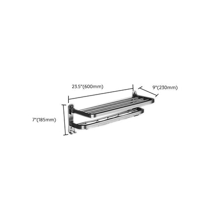 Rynx | Modern gray bathroom accessory set bathroom shelf bath hardware set