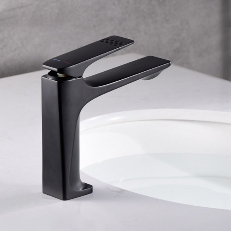 Rynx | Modern Bathroom Faucet Brass Deep Arc Lever Handle with Faucet Hose