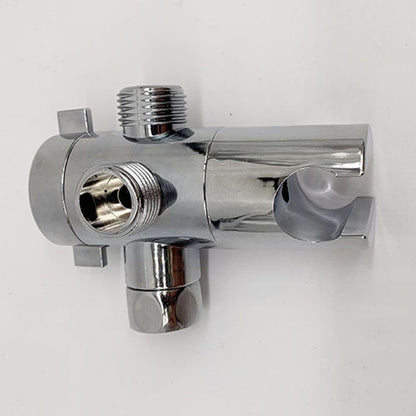 Rynx | Wall Mounted Round Shower Modern Style Metal Double Shower Heads