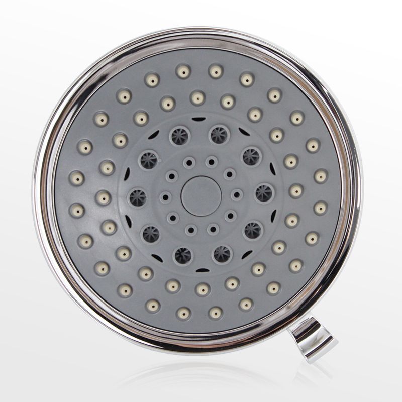 Rynx | Silver Round Fixed Shower Head Modern Style Wall Mount Shower Head