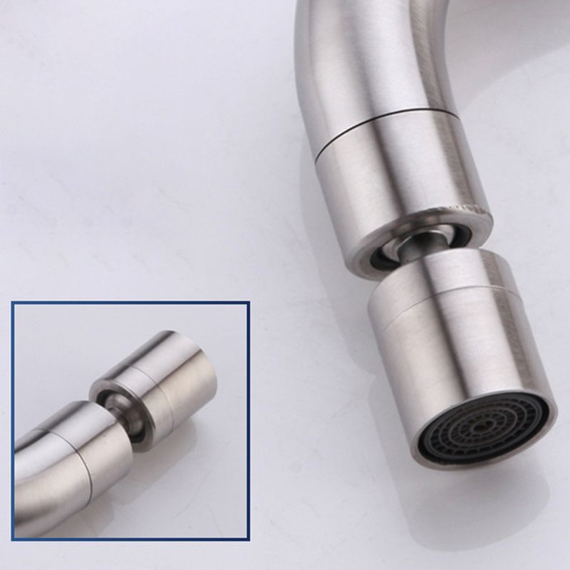Rynx | Contemporary Wall-Mounted Bathroom Faucet Cross Handles Stainless Steel Faucet