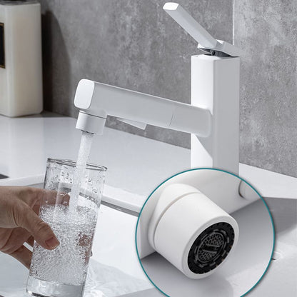 Rynx | Lever handle fitting Pull-out basin mixer with swivel spout