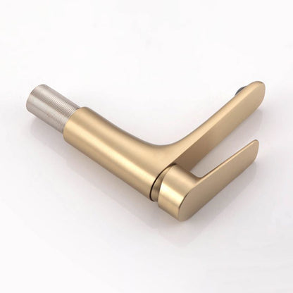 Rynx | Light Luxury Sink Faucet with Lever Handle Single Hole Bathroom Faucet