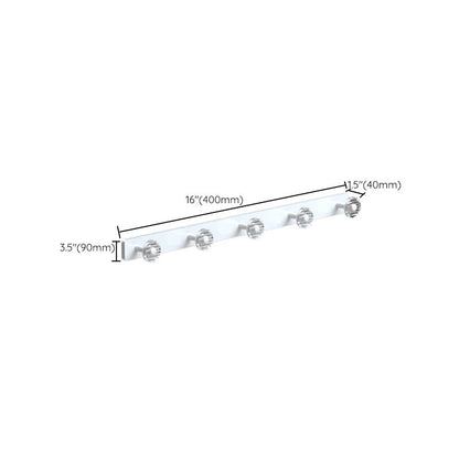 Rynx | White metal and acrylic bathroom accessories as single item or in set with bathroom shelf