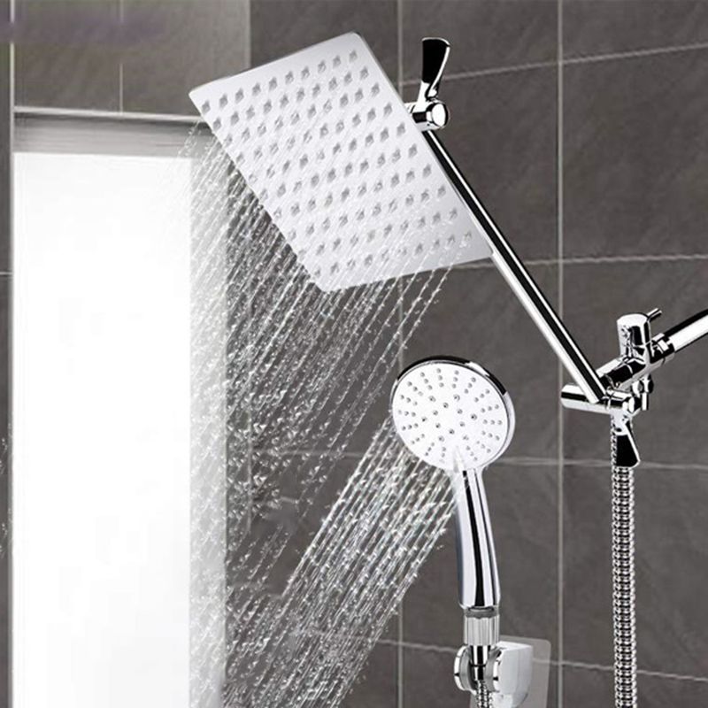 Rynx | Square Dual Shower Head Traditional Wall Mounted Metal Dual Shower Head