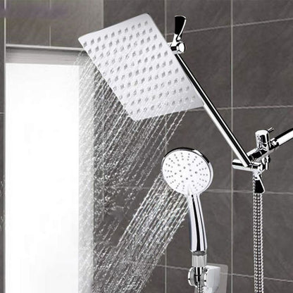 Rynx | Square Dual Shower Head Traditional Wall Mounted Metal Dual Shower Head
