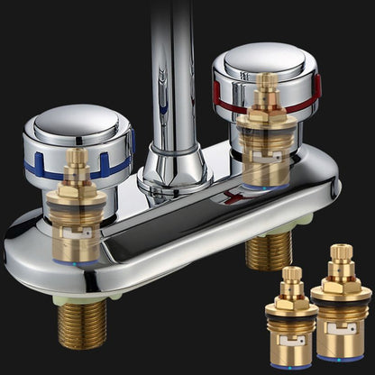Rynx | 1or2-Handle Brushed Nickel Widespread Faucet 2 Hole Center Set Sink Faucet