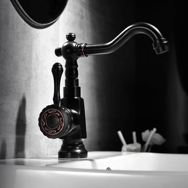 Rynx | Glam Style Basin Faucet with Swivel Spout and Lever Handle
