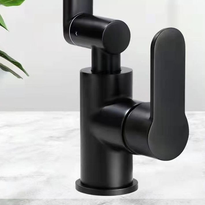 Rynx | Modern sink faucet stainless steel lever handles swivel spout sink faucet
