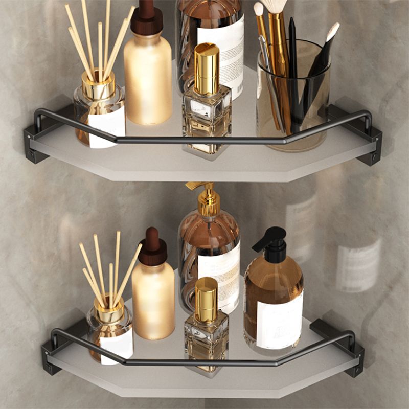 Rynx | Modern Bathroom Accessory Set Bathroom Shelf Towel Holder Black Bathroom Accessory Set