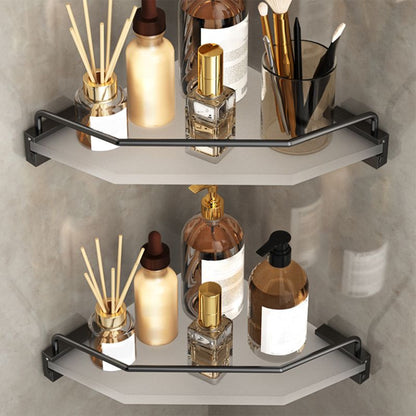 Rynx | Modern Bathroom Accessory Set Bathroom Shelf Towel Holder Black Bathroom Accessory Set