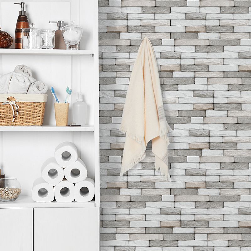 Rynx | PVC Peel & Stick Tile Kitchen waterproof splash guard Peel and Stick Wall Tile Set of 18