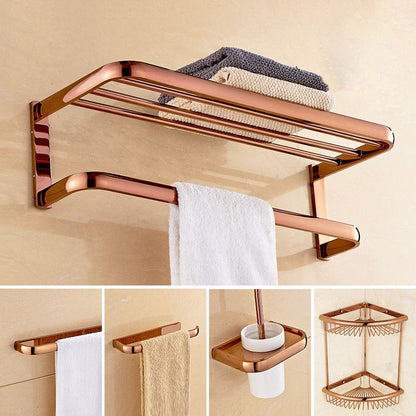 Rynx | 5-piece Vintage Bathroom Accessory Set Brass Fittings Set