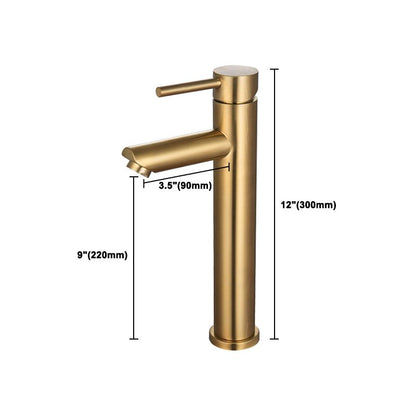 Rynx | 1-Handle Gold Nickel Widespread Faucet Single Hole Lever Sink Faucet with Drain