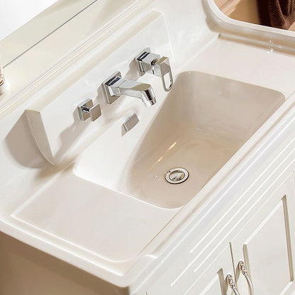 Rynx | Wall Mounted Faucet Brass Lever Handle Bathroom Faucet Hand Shower
