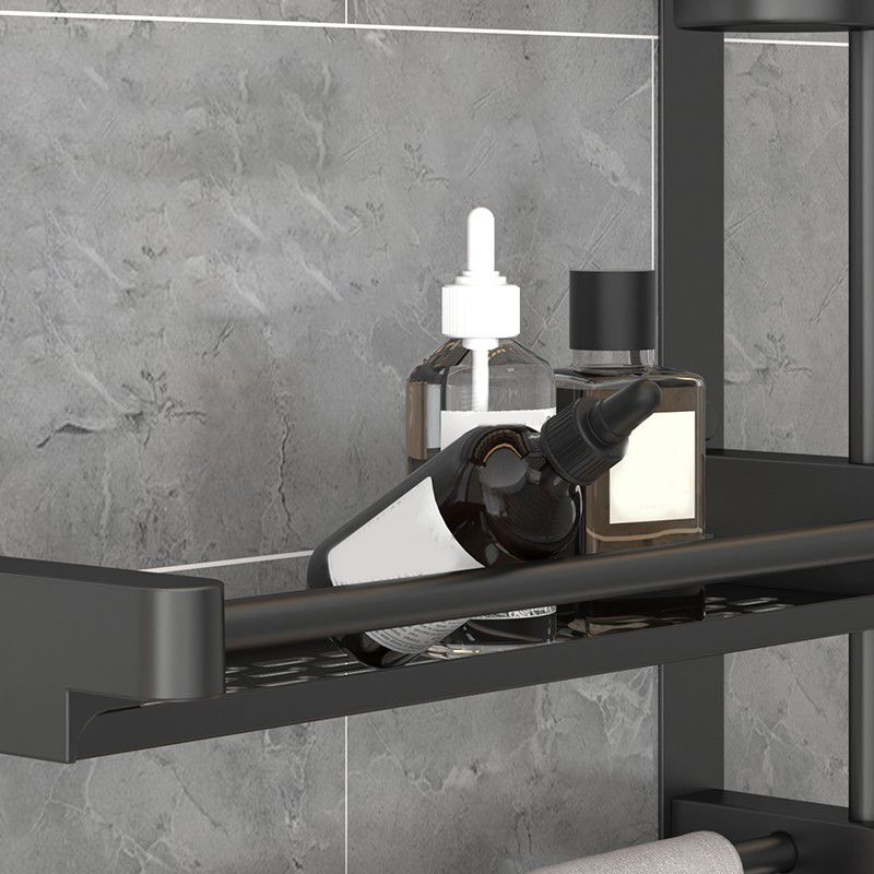 Rynx | Modern Black Bathroom Accessories Stainless Steel Fitting Set Bathroom Shelf