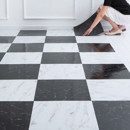 Rynx | Modern fabric look plastic floor water-repellent square edge floor tiles