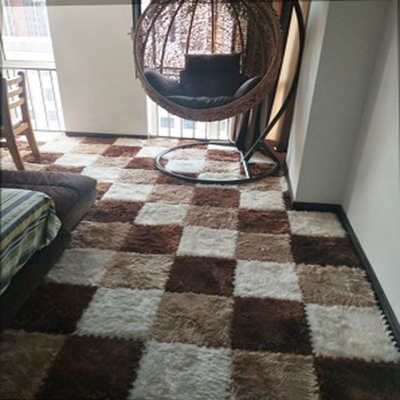 Rynx | Modern Carpet Tiles Interlocking Color Block Shag Carpet Tiles