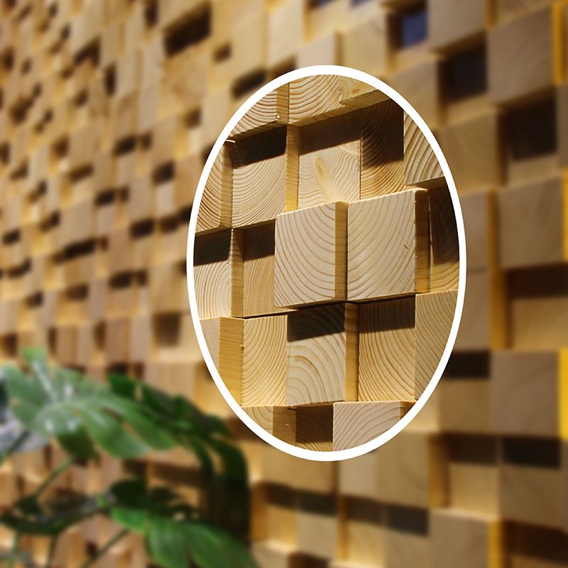 Rynx | Wood Mosaic Cladding Shiplap Glue Contemporary Interior Wall Cladding