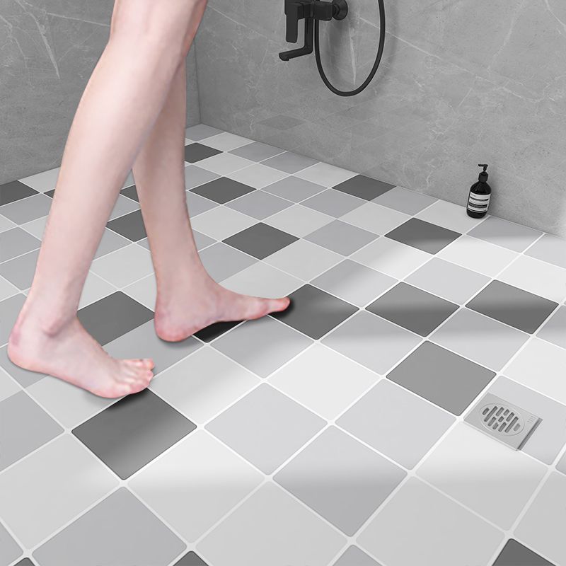 Rynx | Modern vinyl floor planks peel & stick grid print PVC flooring