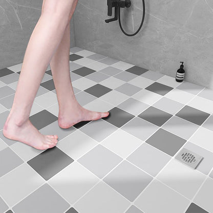 Rynx | Modern vinyl floor planks peel & stick grid print PVC flooring