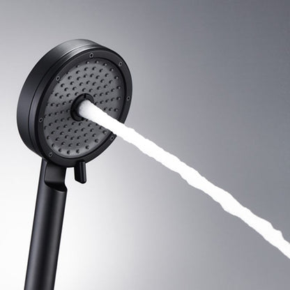 Rynx | Matt Black Hand Shower Modern 3-Stream Round Wall Mounted Hand Shower