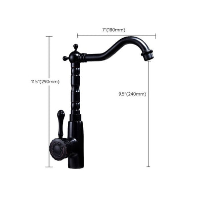 Rynx | Glam Style Basin Faucet with Swivel Spout and Lever Handle
