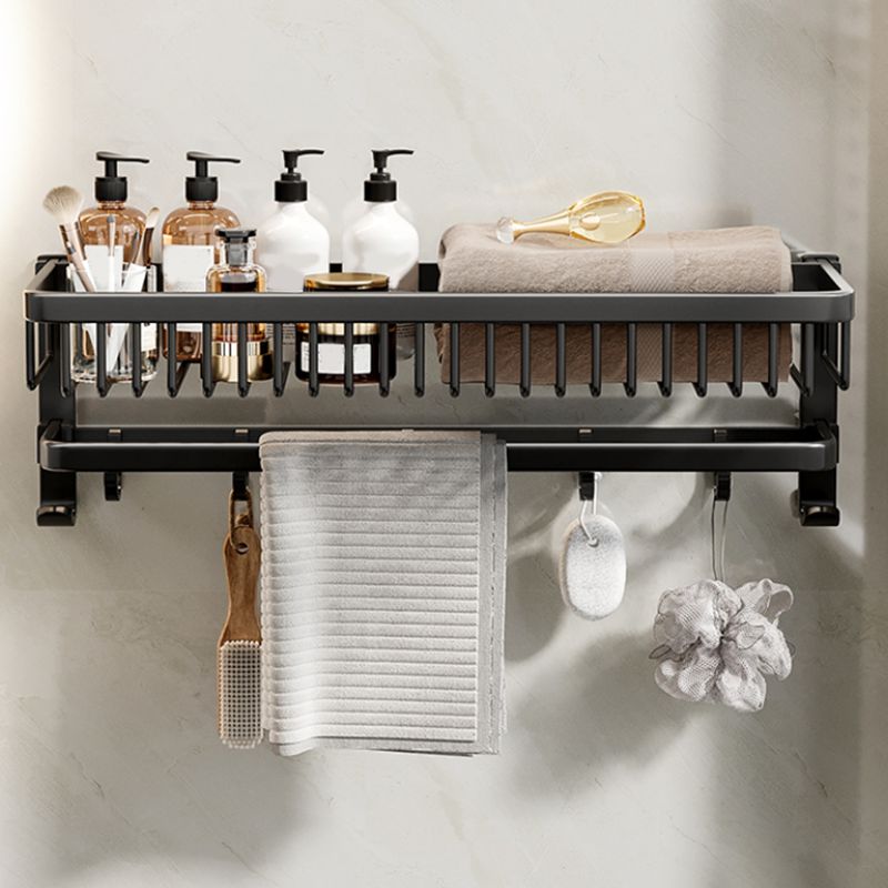 Rynx | Modern Bathroom Accessories Set Black Bath Shelf Bath Accessories Set