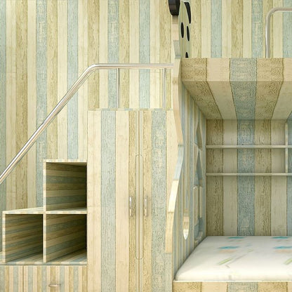 Rynx | Modern Pearl Wainscoting PVC Wood Grain Wall Access Panel Peel and Stick Wall Tile
