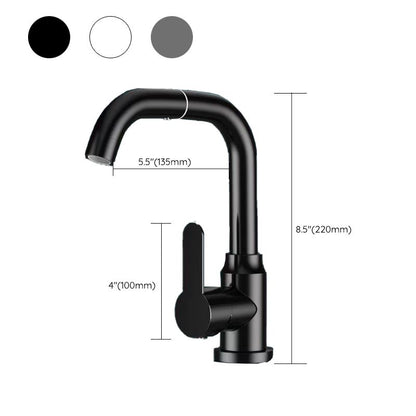 Rynx | Modern Basin Mixer Bathroom Faucet Brass Lever Swivel Spout Basin Mixer
