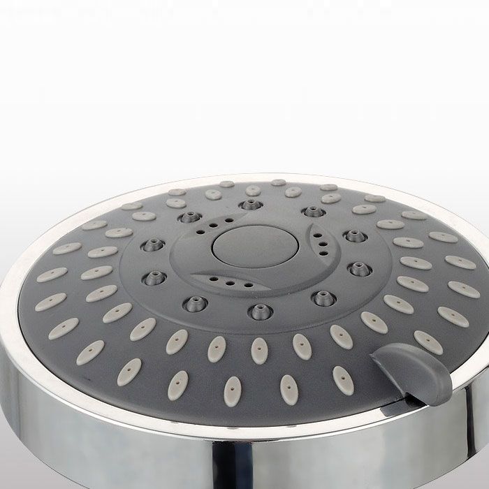 Rynx | Modern Standard 5 Settings Shower Head Round Metal Adjustable Spray Pattern Shower Head
