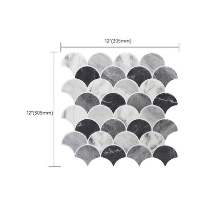 Rynx | Modern Peel and Stick Tiles PVC Fish Scales Peel and Stick Trim