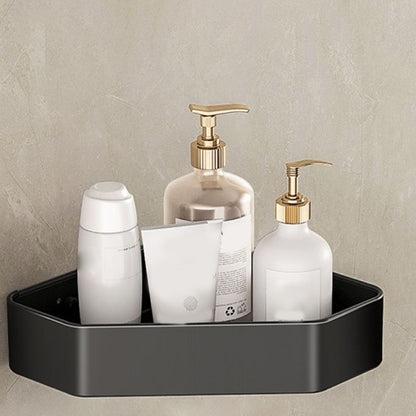 Rynx | Modern Bathroom Set Matte Black Bathroom Shelf Towel Holder Bathroom Accessories Set