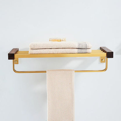 Rynx | Modern Gold Bathroom Accessory Set Bathroom Shelf Paper Holder Bathroom Accessory Set