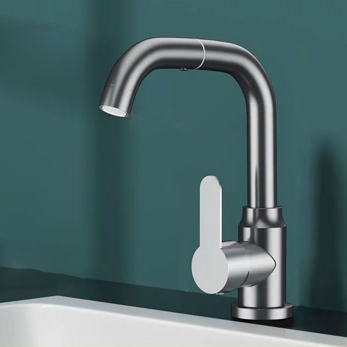 Rynx | Modern Basin Mixer Bathroom Faucet Brass Lever Swivel Spout Basin Mixer
